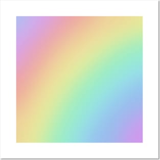 Rainbow Gradient - Diagonal Posters and Art